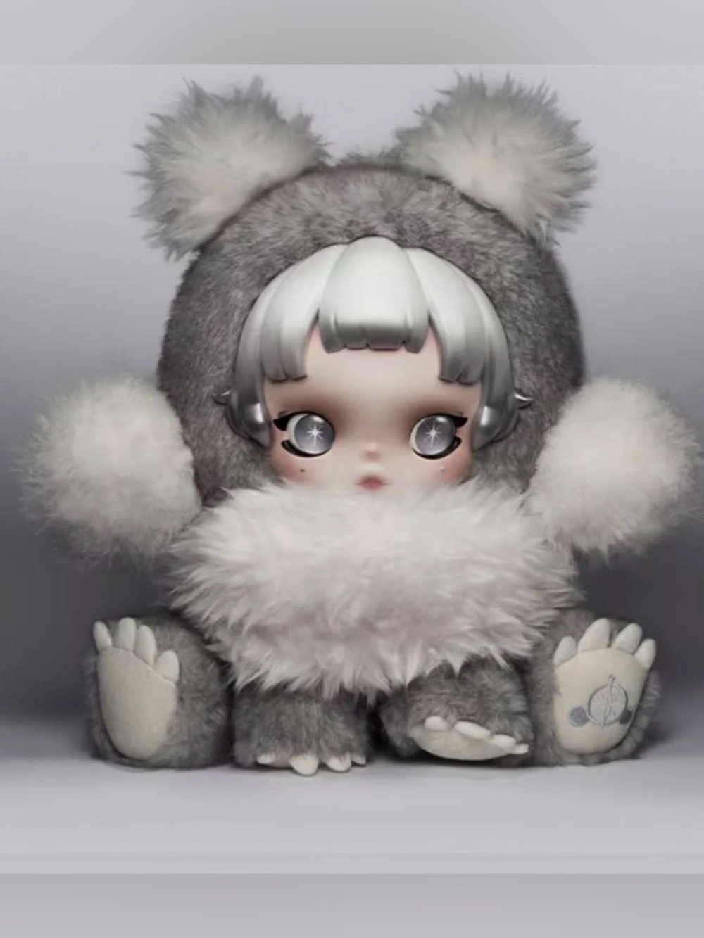 Pop mart Skullpanda Punk Panda 38 cm plush Doll (Not available in USA) - NO BOX